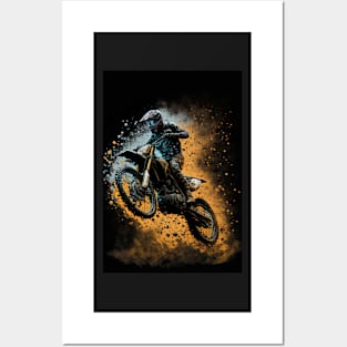 CoDirt Bike With Paint Splash Posters and Art